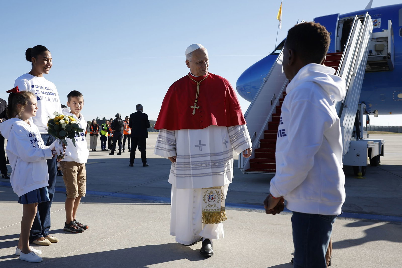 Papst Leo XIV. ist für vier Tage in Frankreich.
