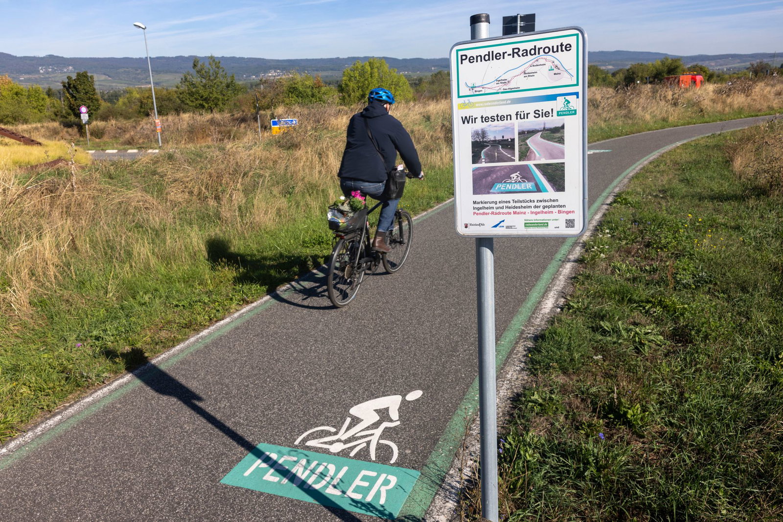 Pendler sollen auf der Strecke schnell mit dem Rad zum Wohnort und Arbeitsplatz fahren können.