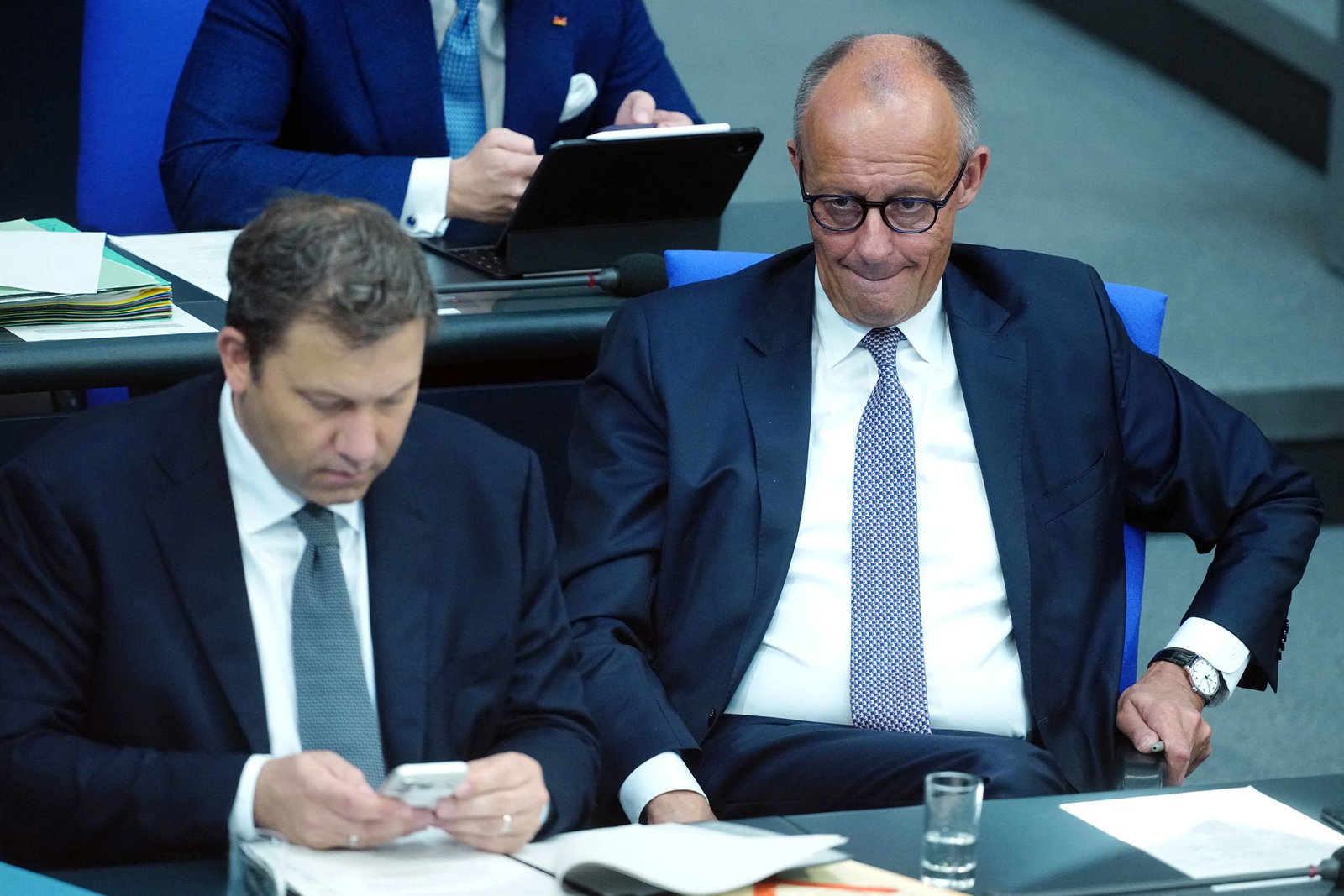 Klingbeil und Merz mussten sich viel Kritik anhören. 