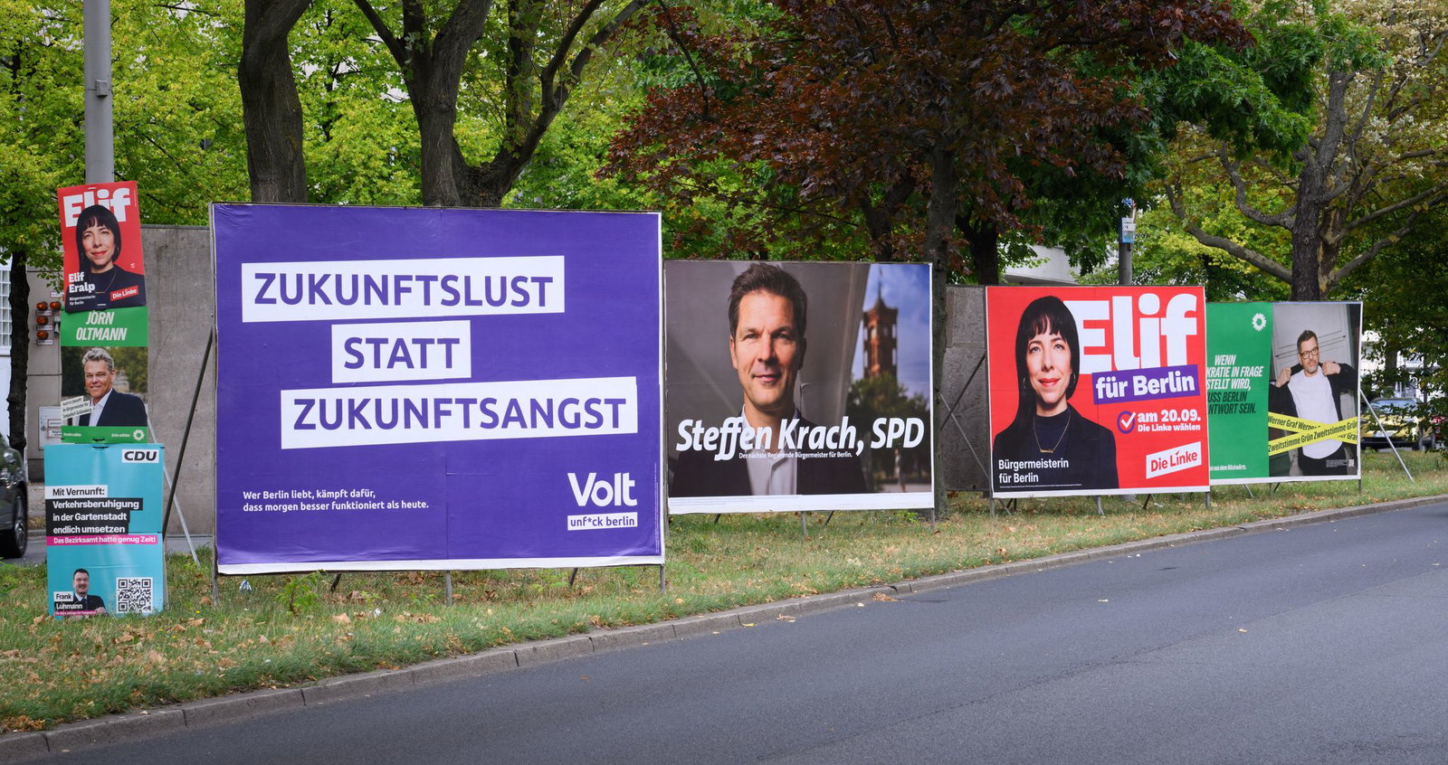 Der Wahlkampf ist überall in Berlin präsent. (Archivbild)  