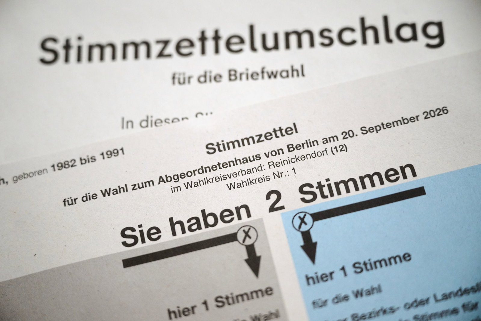 Zwei Stimmen für jeden gibt es bei der Abgeordnetenhauswahl. (Archivbild) 