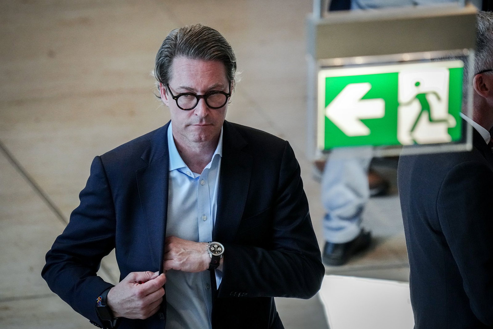 Ex-Bundesverkehrsminister Andreas Scheuer am Rande einer Sitzung des Bundestags. (Archivbild) 