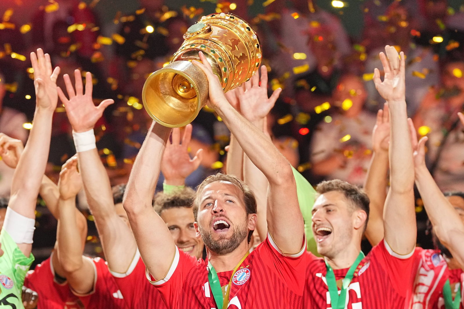 Als Finalsieger wollen die Bayern auch am Ende der neuen Pokal-Saison jubeln. (Archivbild) 