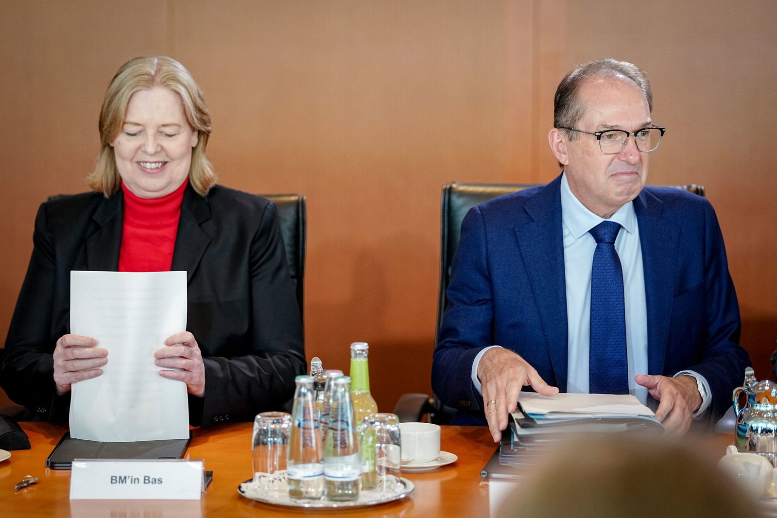 Die verantwortlichen Minister für den Aktuinsplan: Bas und Dobrindt.