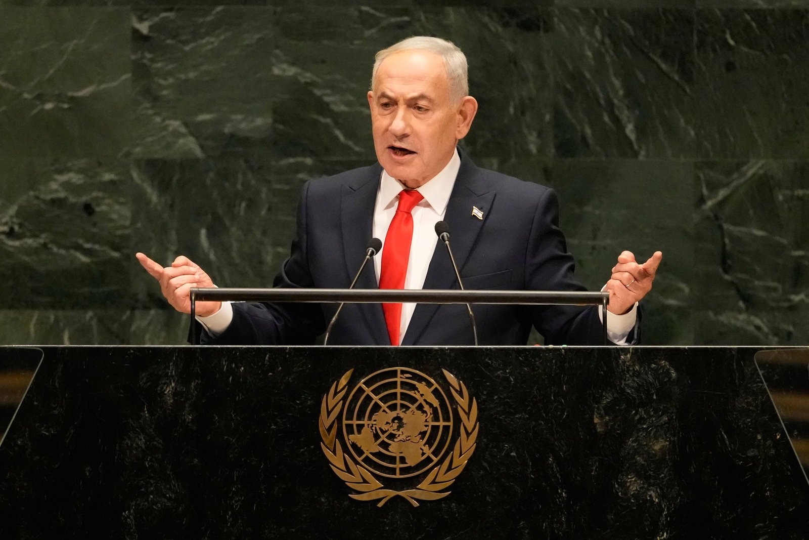 Israelische Medien gehen davon aus, dass sich die Rede von Benjamin Netanjahu bei der UN-Generaldebatte vor der anstehenden Wahl im Land auch an das heimische Publikum richtet. 