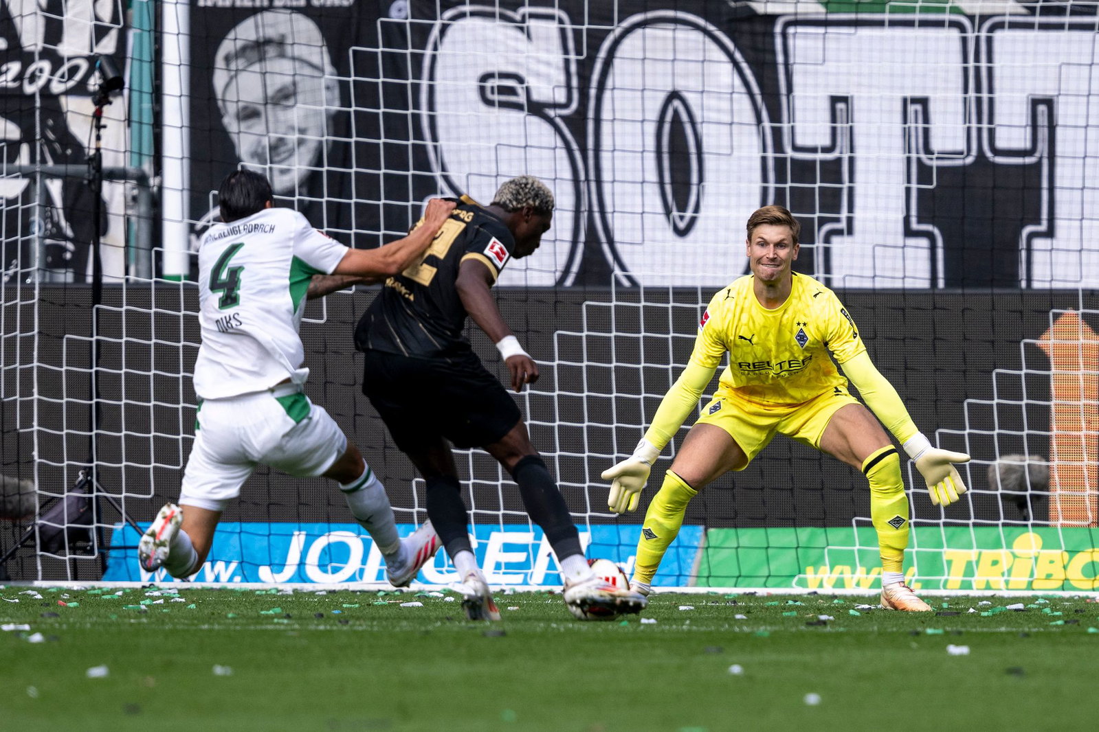 David Mokwa mit dem zwischenzeitlichen Treffer zum 1:1.