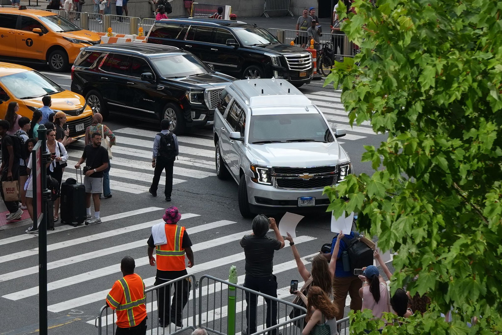 Von der Hochzeit kursierten überwiegend Bilder von Autos, die zum Madison Square Garden fahren. (Archivbild)