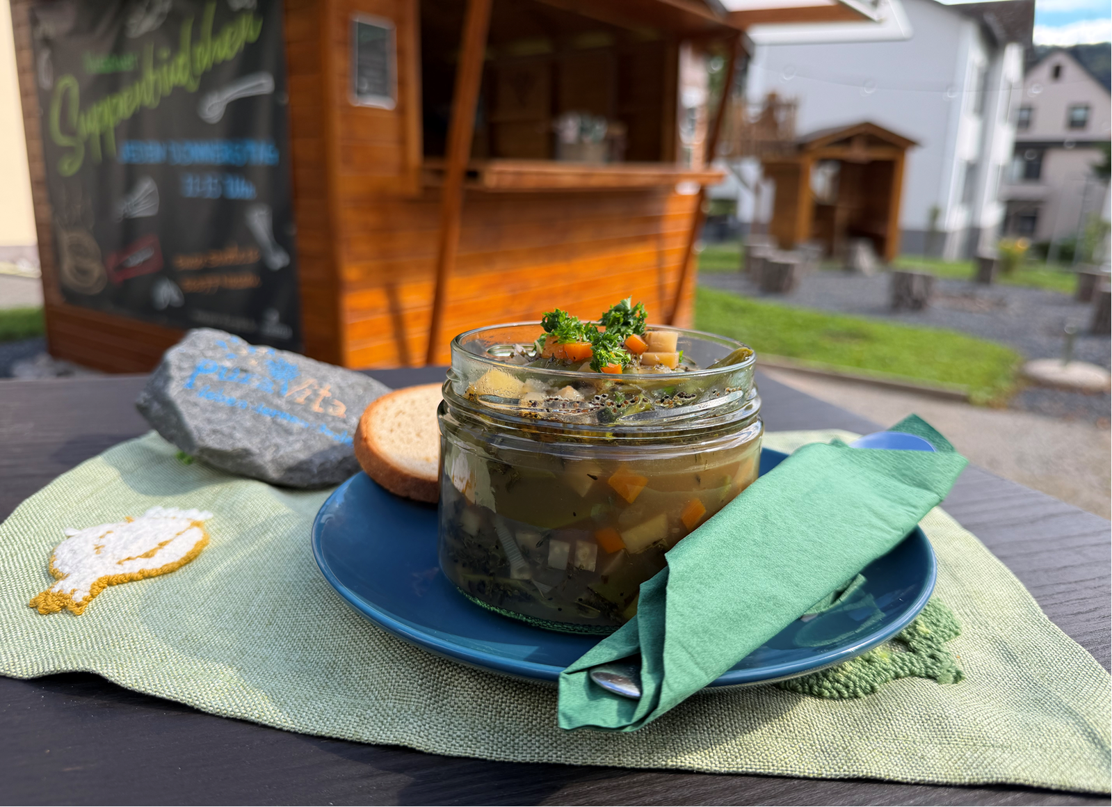 papa kocht schnibbelbohnensuppe