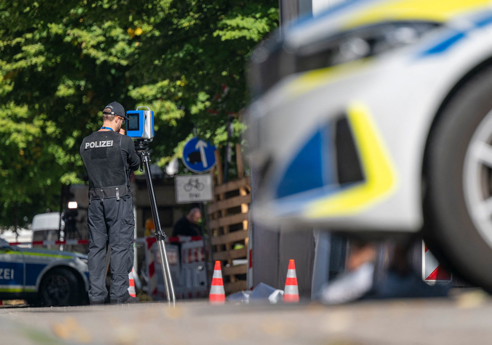 In München waren Brandsätze geflogen. 