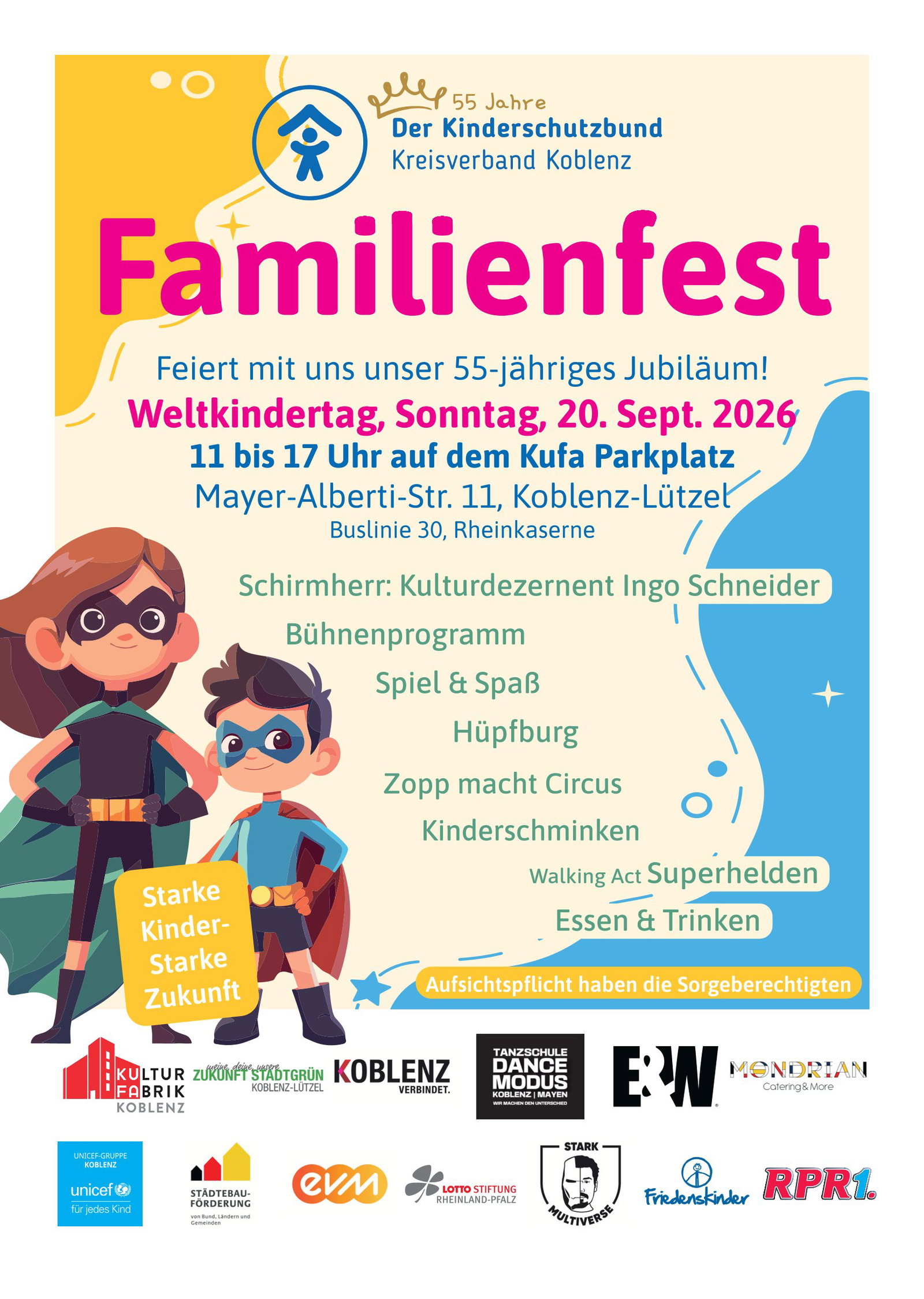 Familientag zum Weltkindertag in Koblenz