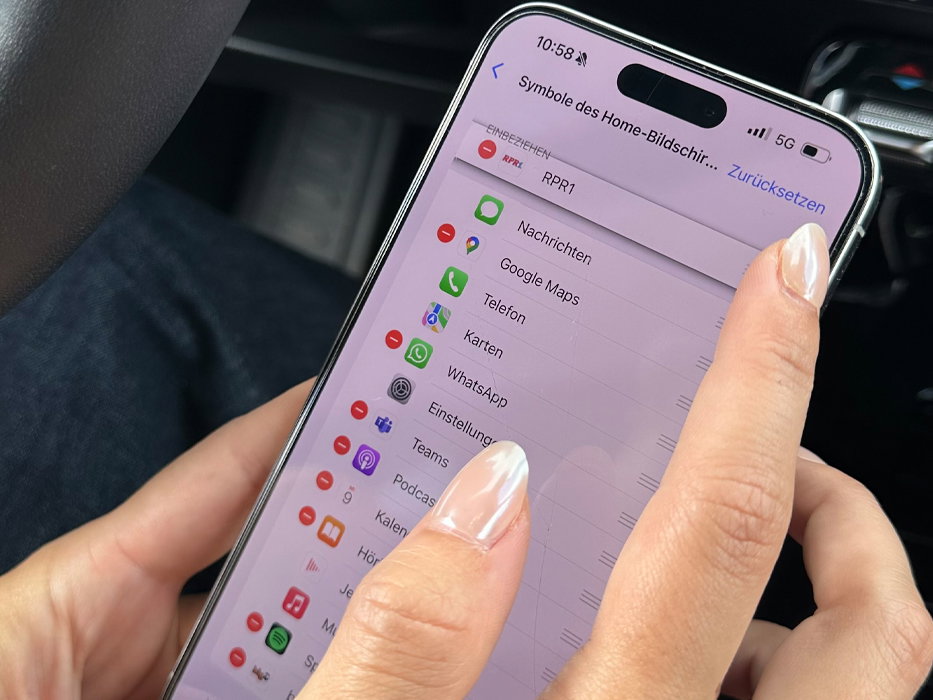 RPR1.App anordnen