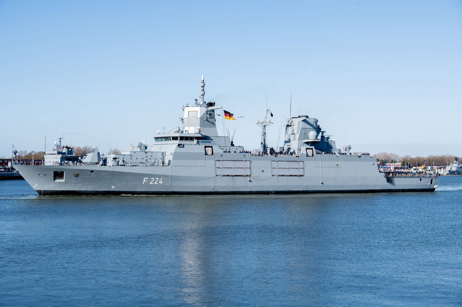 Die Fregatte Sachsen-Anhalt. (Symbolbild)