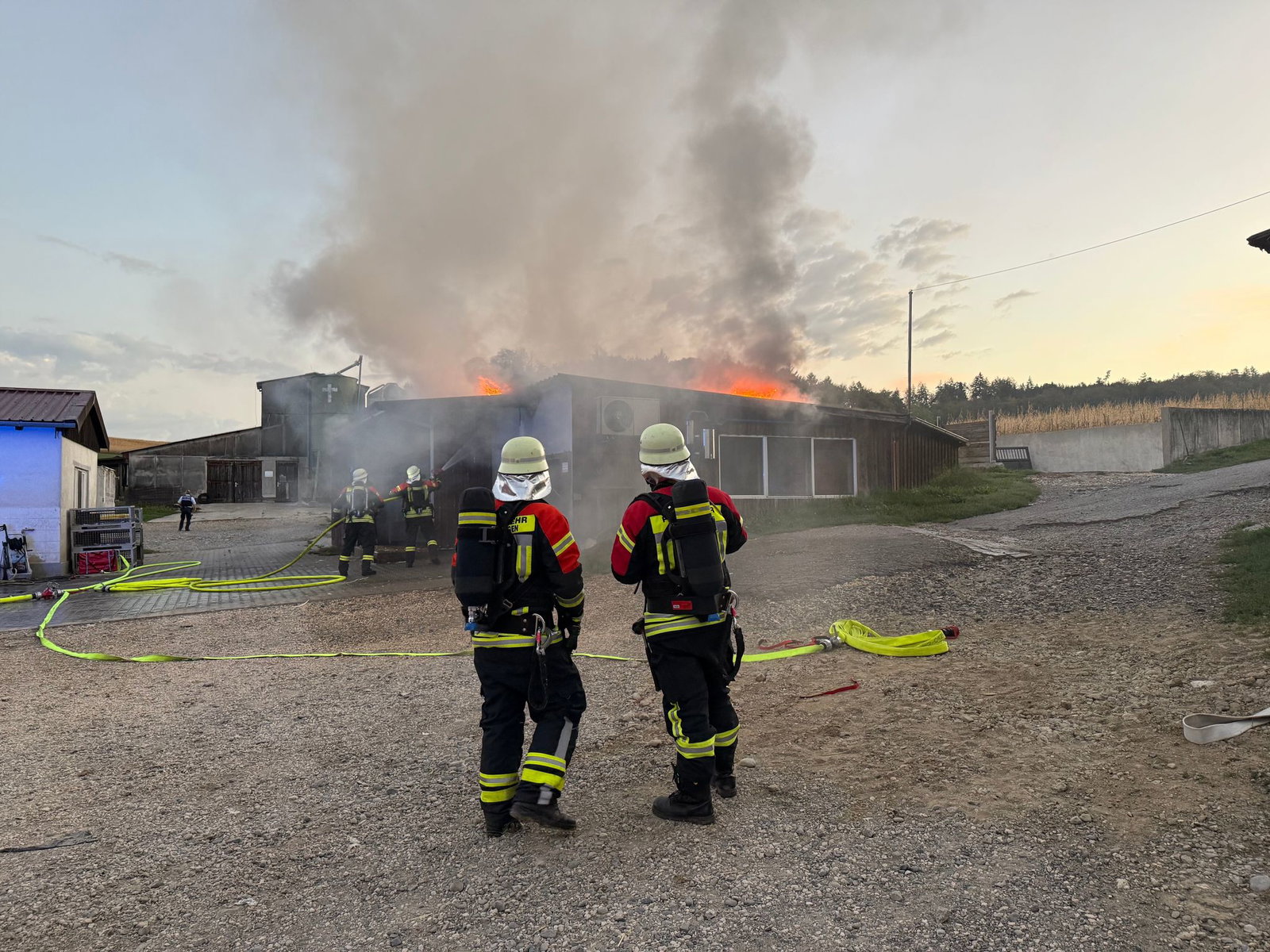 Die Feuerwehr brachte den Brand schnell unter Kontrolle. 