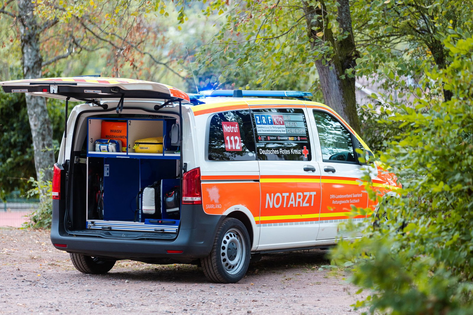 Feuerwehr, Polizei und Notarzt waren vor Ort.