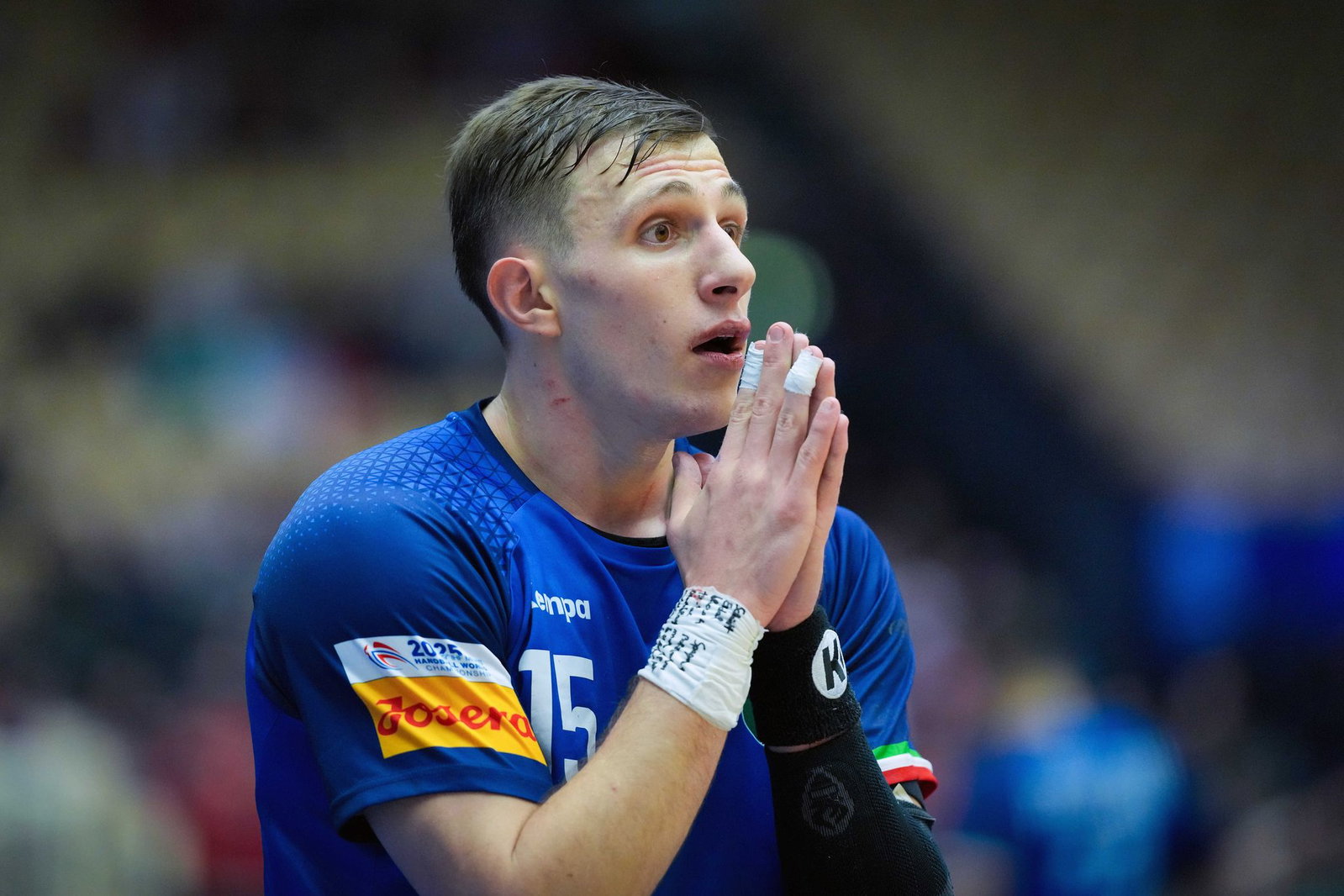 Italiens Nationalspieler Simone Mengon hat beim TVB Stuttgart verlängert. (Archivbild)
