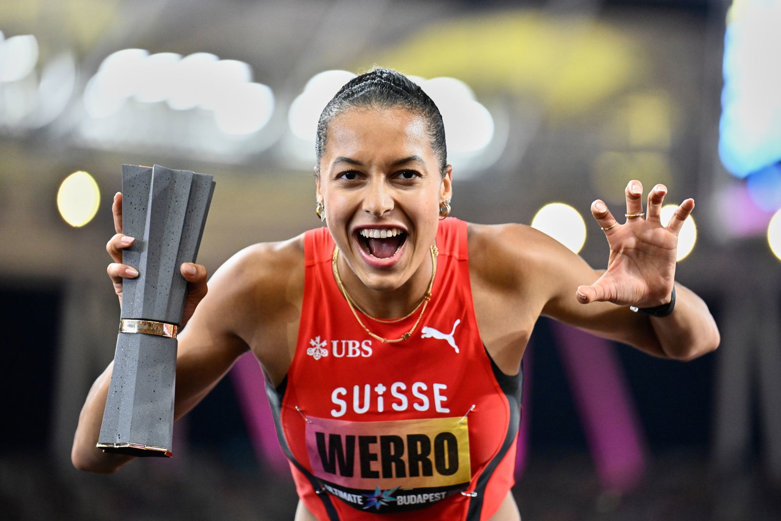 Siegerin über 800 Meter: Die Schweizerin Audrey Werro.