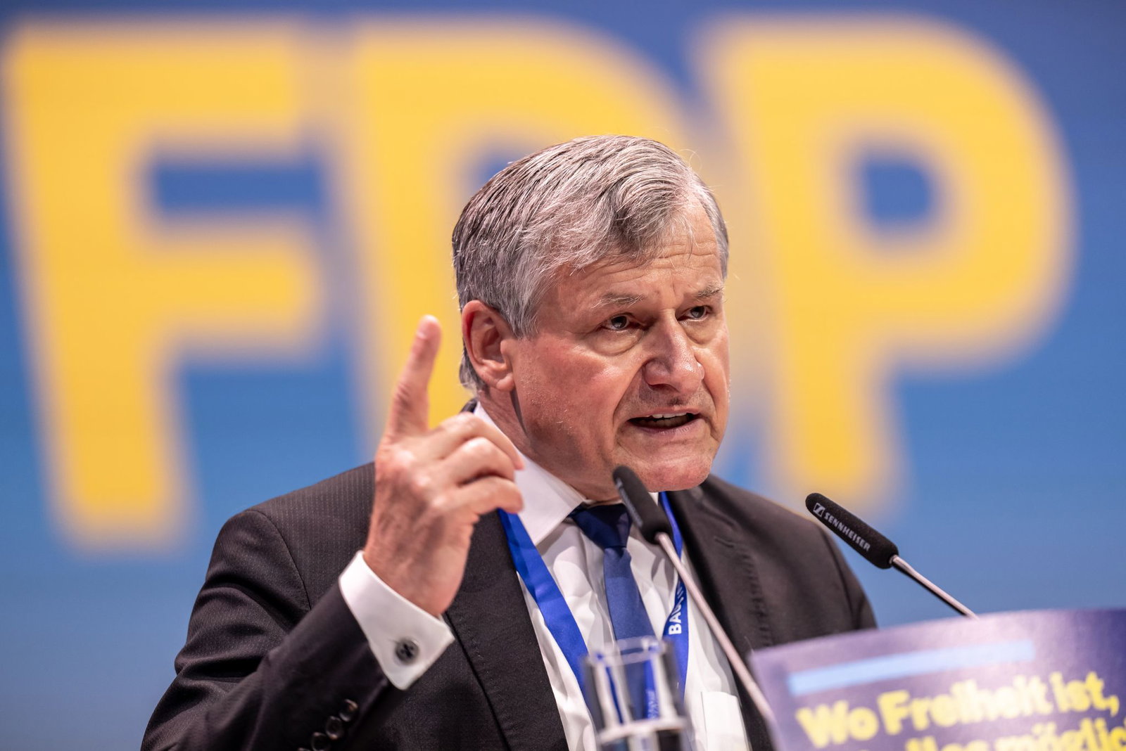 FDP-Landeschef Hans-Ulrich Rülke plädiert für «rote Linien» statt einer Brandmauer gegen die AfD. (Archivfoto) 