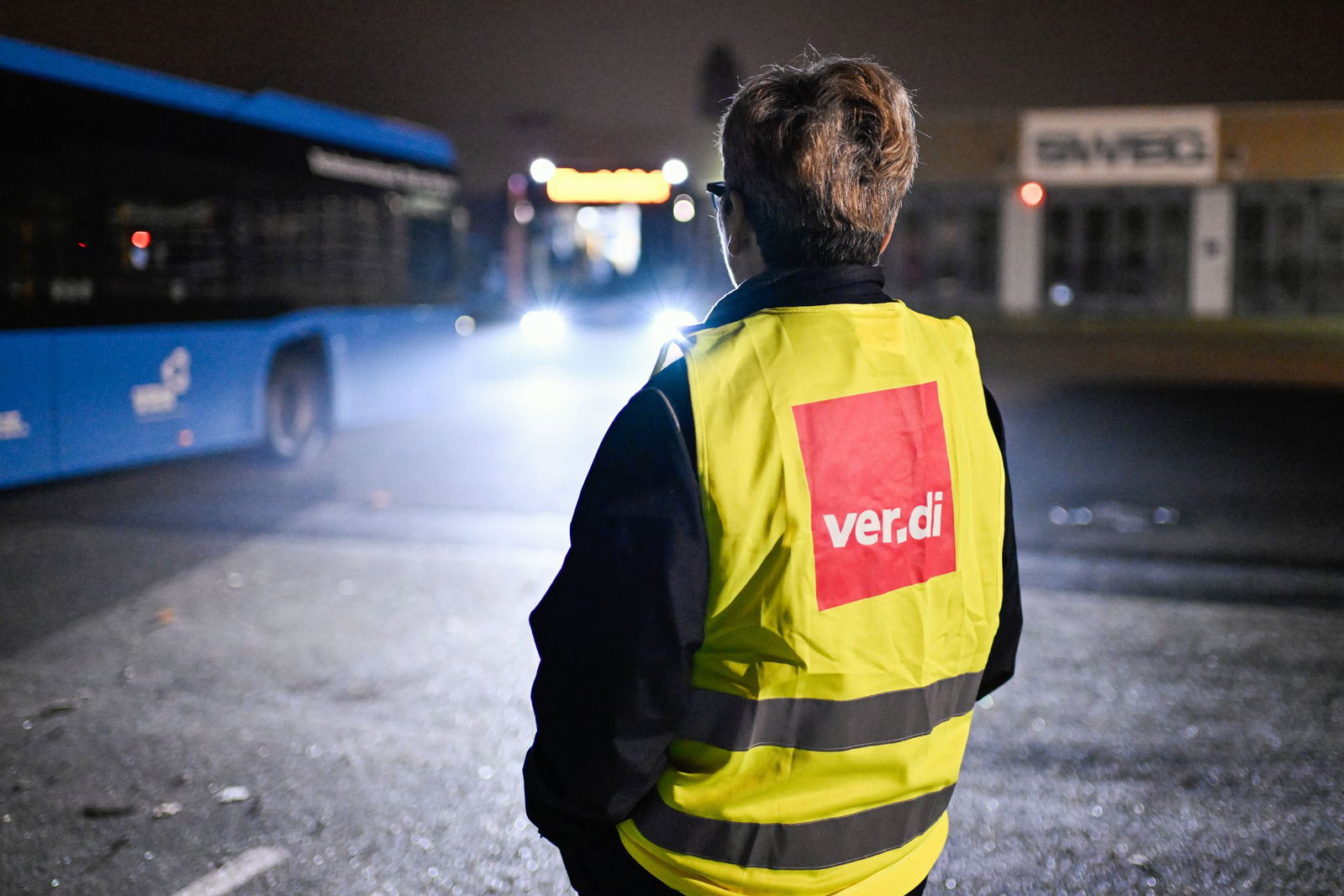 Verdi-Warnstreik bei den Bussen der SWEG. (Archivbild)