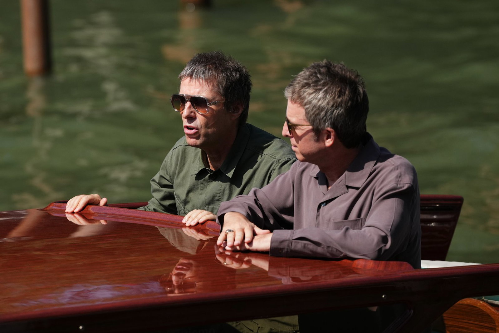 Angekommen in Venedig: die Gallaghers.