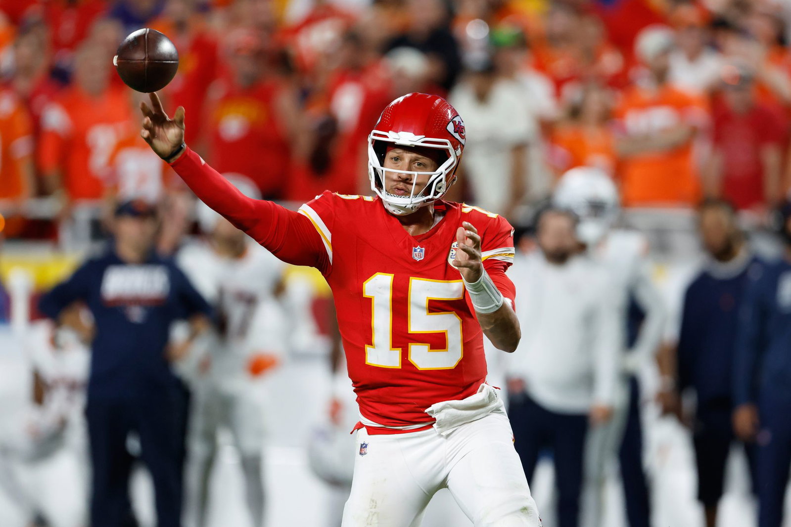Patrick Mahomes in Aktion.