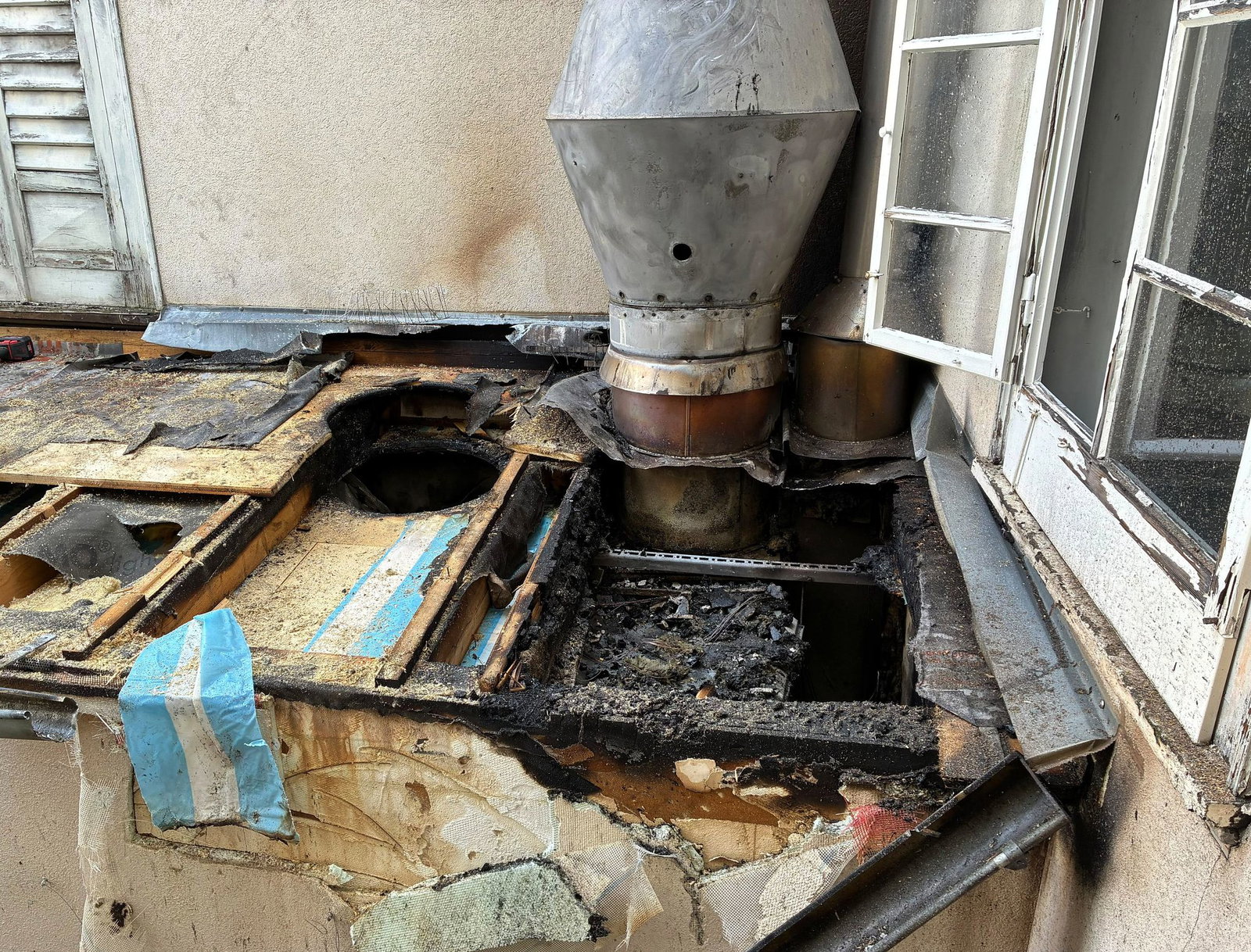 Die Küche des Restaurants wurde bei dem Brand beschädigt.