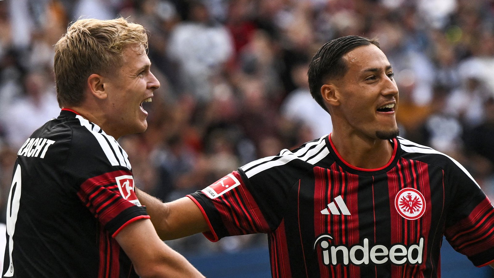 Trafen für Frankfurt: Jonathan Burkardt und Younes Ebnoutalib 