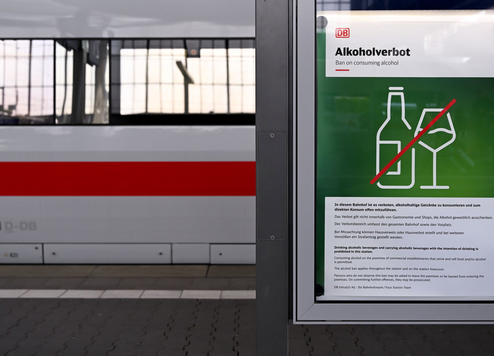Alkohol in Bahnhöfen will die Deutsche Bahn nicht mehr. (Symbolbild)