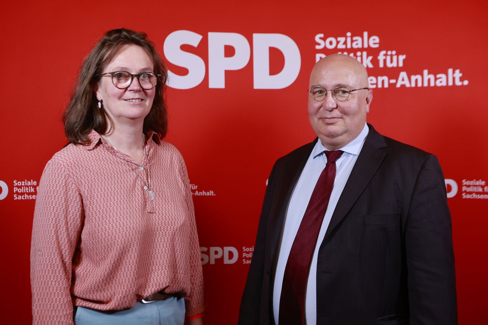 Die SPD-Landeschefs Juliane Kleemann und Andreas Schmidt laden zu Gesprächen ein. (Archivbild)