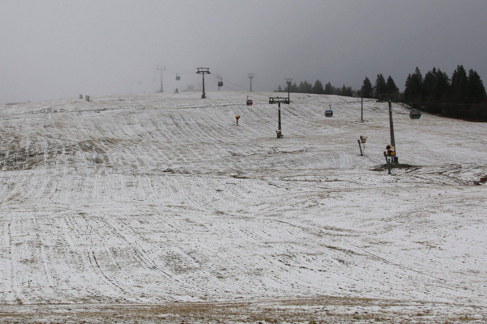 Bereits Mitte der Woche fiel Schnee im Schwarzwald.