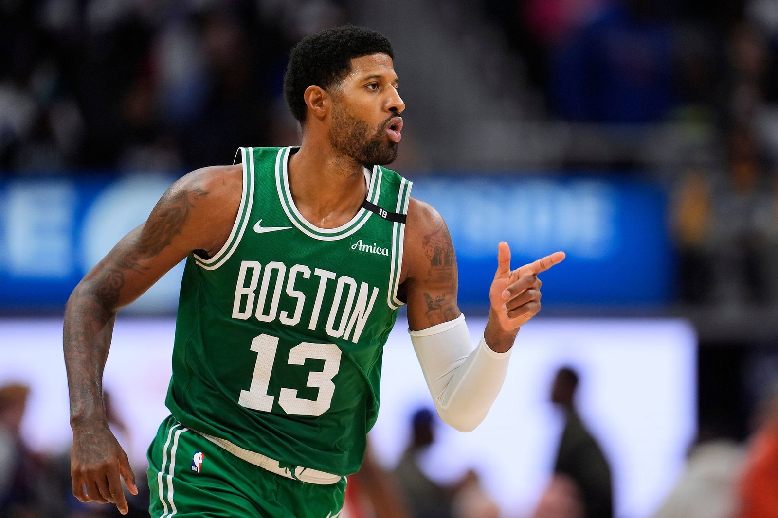 Ganz starkes Debüt für die Celtics: Paul George kam auf 38 Punkte.