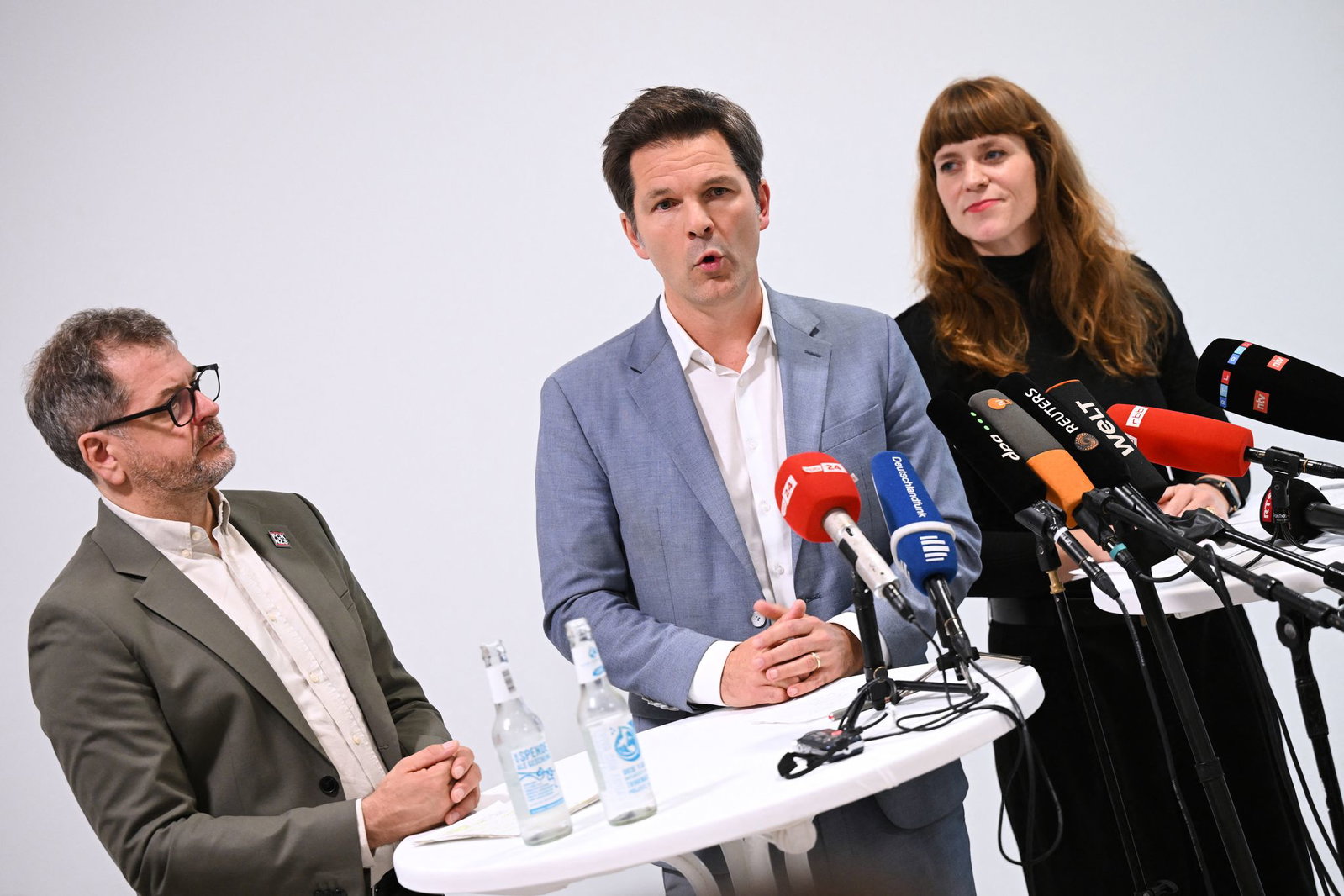 Die Spitzen von Linke, Grünen und SPD sprechen schon länger über eine Regierungsbildung, der Prozess ist äußest mühsam. (Archivbild) 