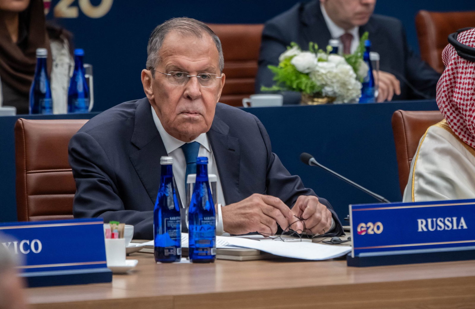 Russlands Außenminister Lawrow steht beim G20-Treffen im Fokus. 