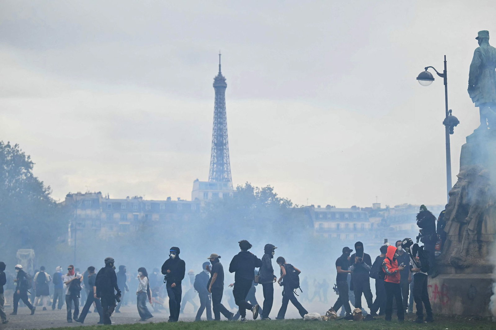 Zu landesweiten Protesten am Samstag in Frankreich werden zehntausende Teilnehmer erwartet (Archivbild)
