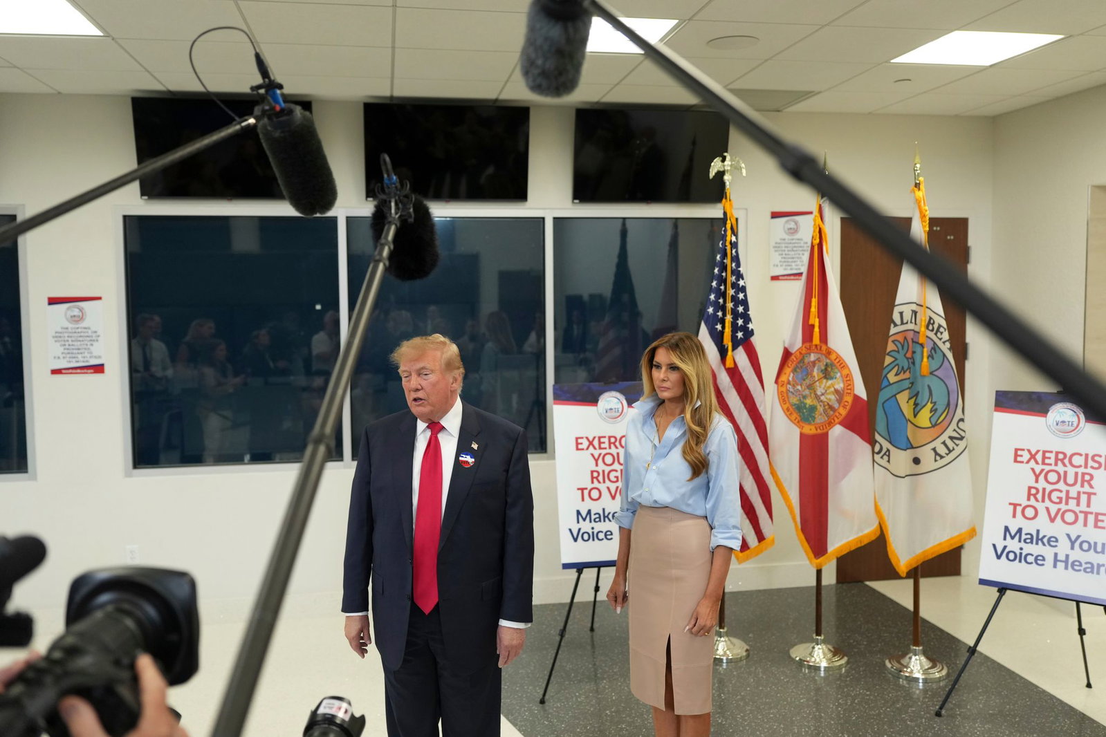 Trump hat vorab gewählt. 