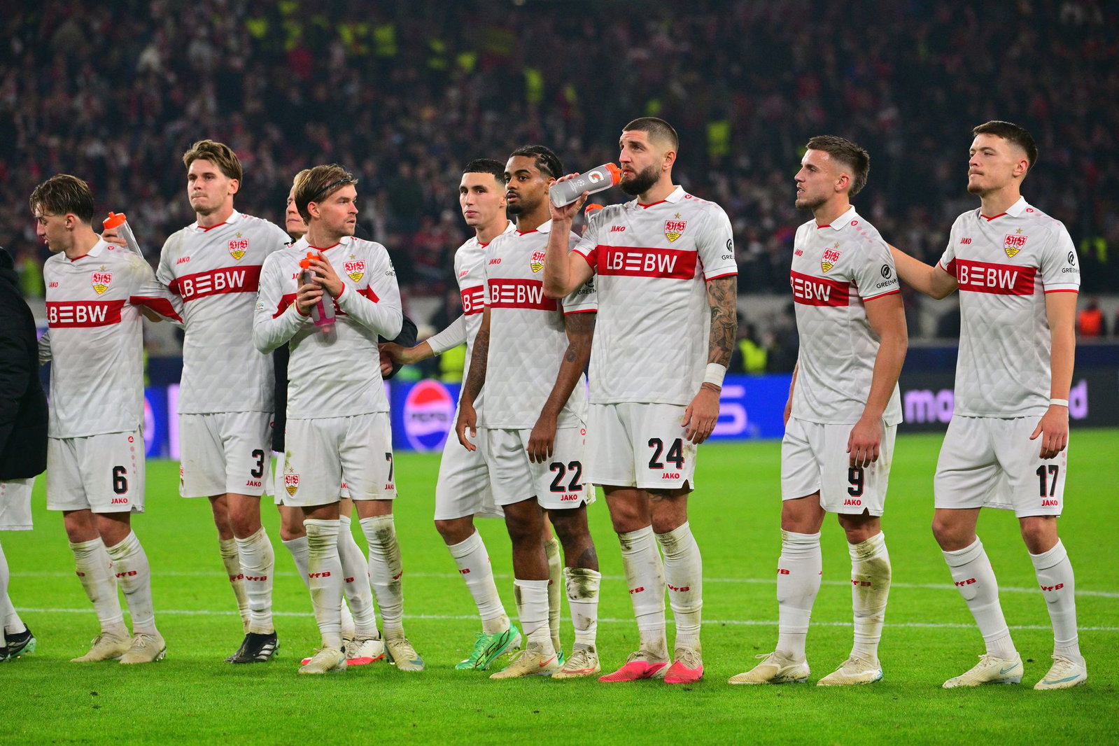 Die VfB-Profis haderten mit dem einen Punkt gegen Atlético.