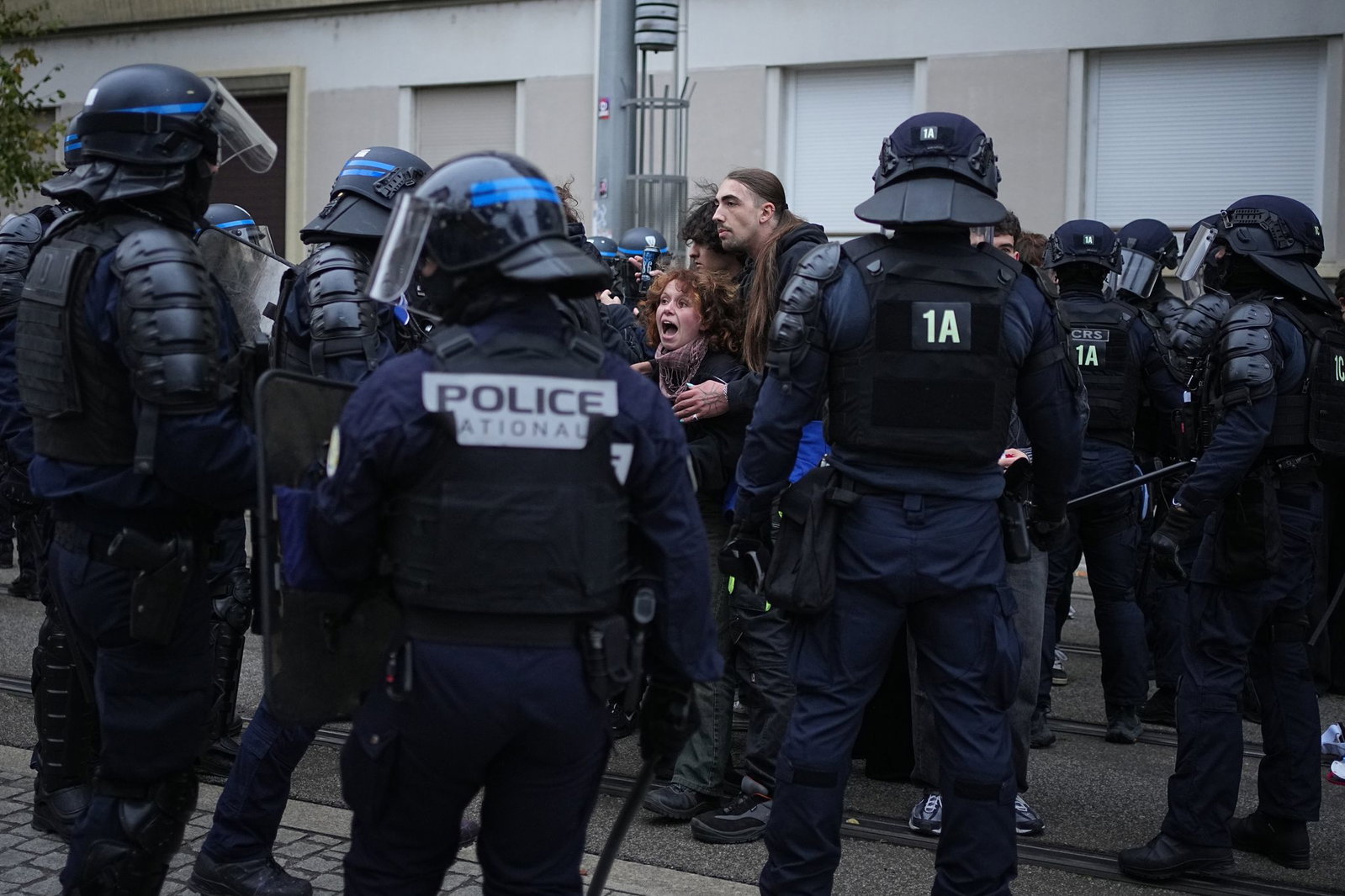 Die Polizei war mit einem Großaufgebot im Einsatz. 
