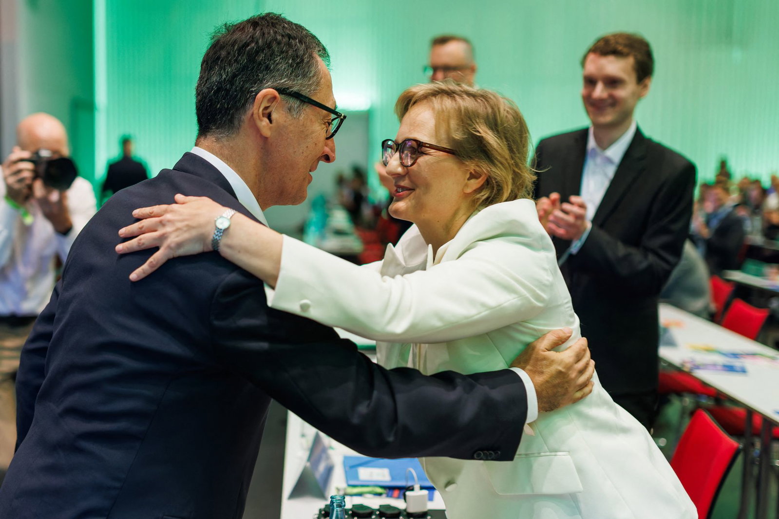 Auch Grünen-Chefin Franziska Brantner nahm am ersten Tag des Parteitags der Grünen im Südwesten teil.