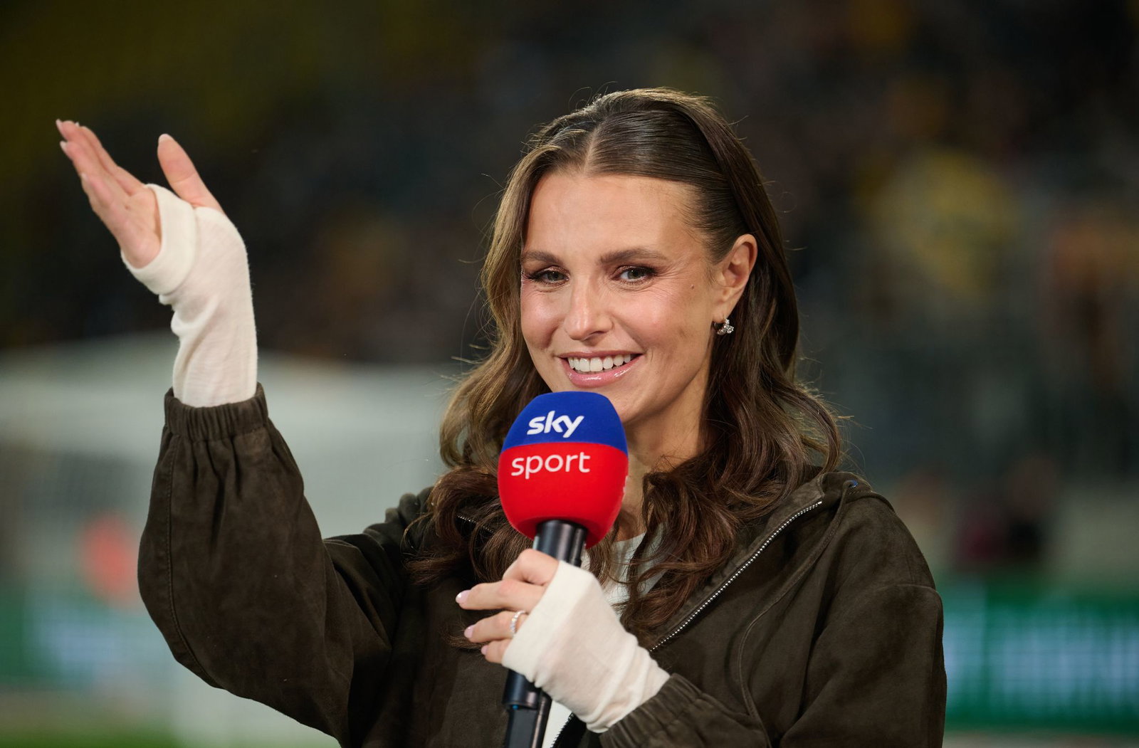 Die Sportmoderatorin Laura Wontorra hat ihre Babyvorfreude mit ihren Followern geteilt. (Archivbild)