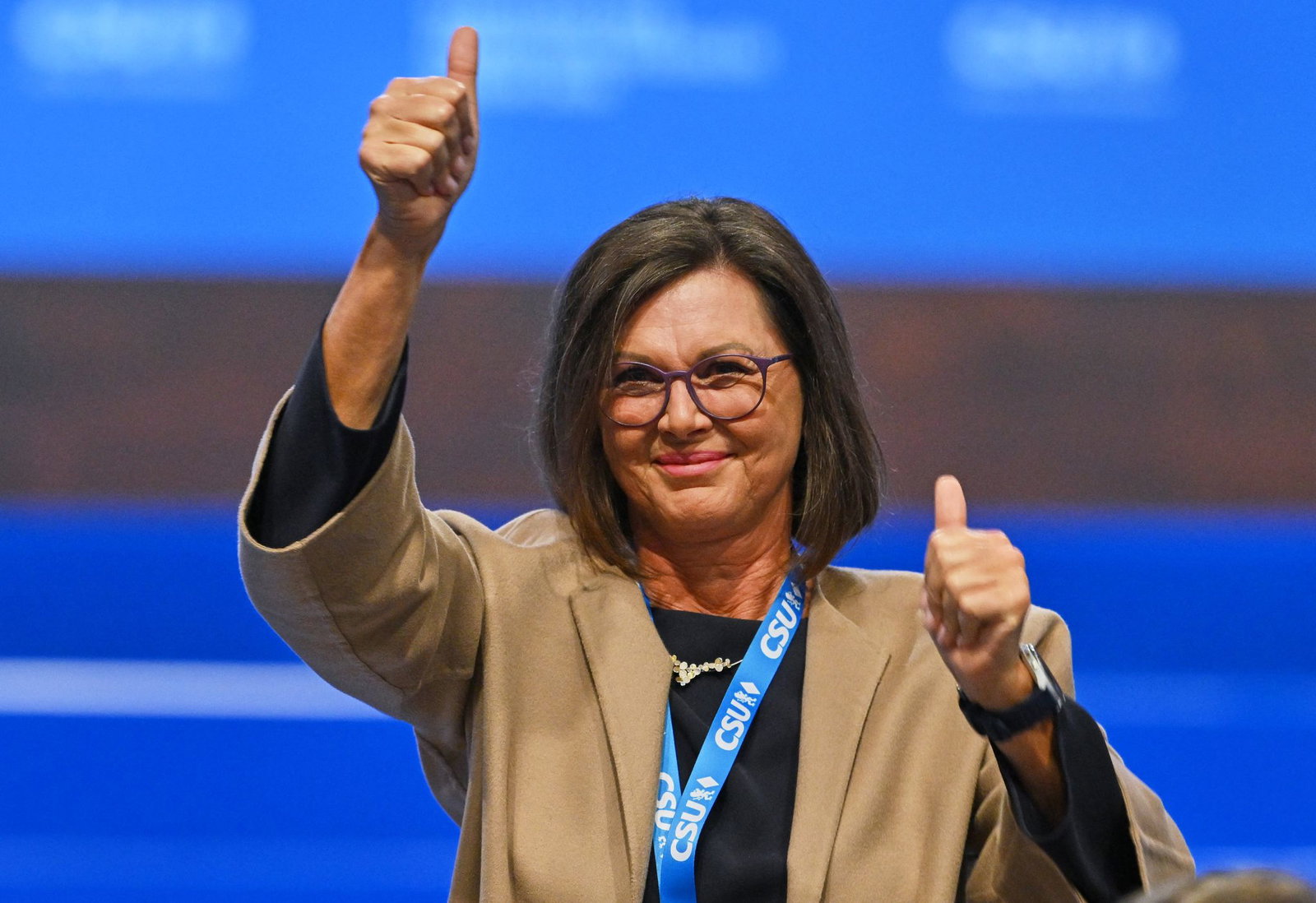 Aigner ließ sich auf dem Parteitag feiern.
