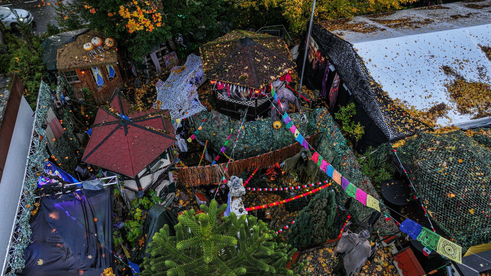 Der Eintritt für das Gruselhaus ist frei. 