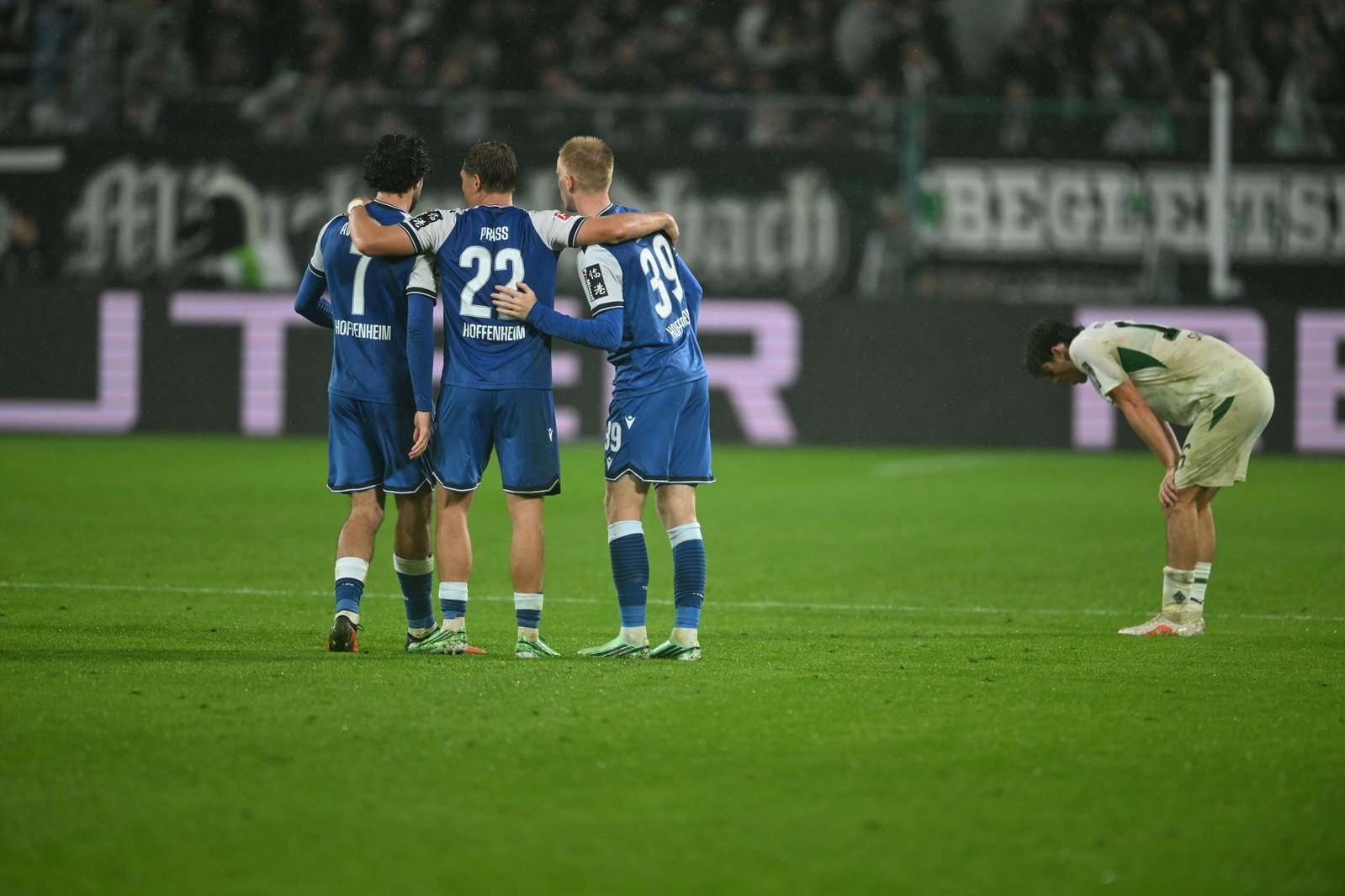 Die TSG Hoffenheim gewann in Mönchengladbach das erste Mal seit Anfang September.