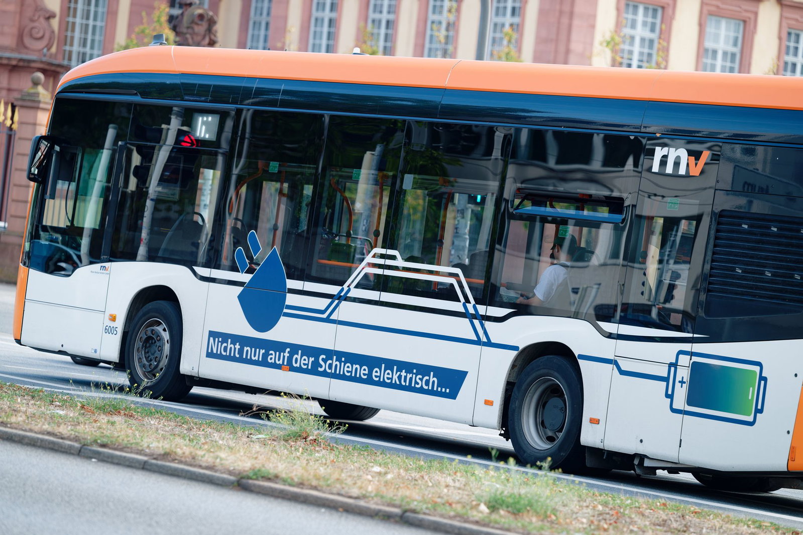 In Mannheim fahren E-Busse.