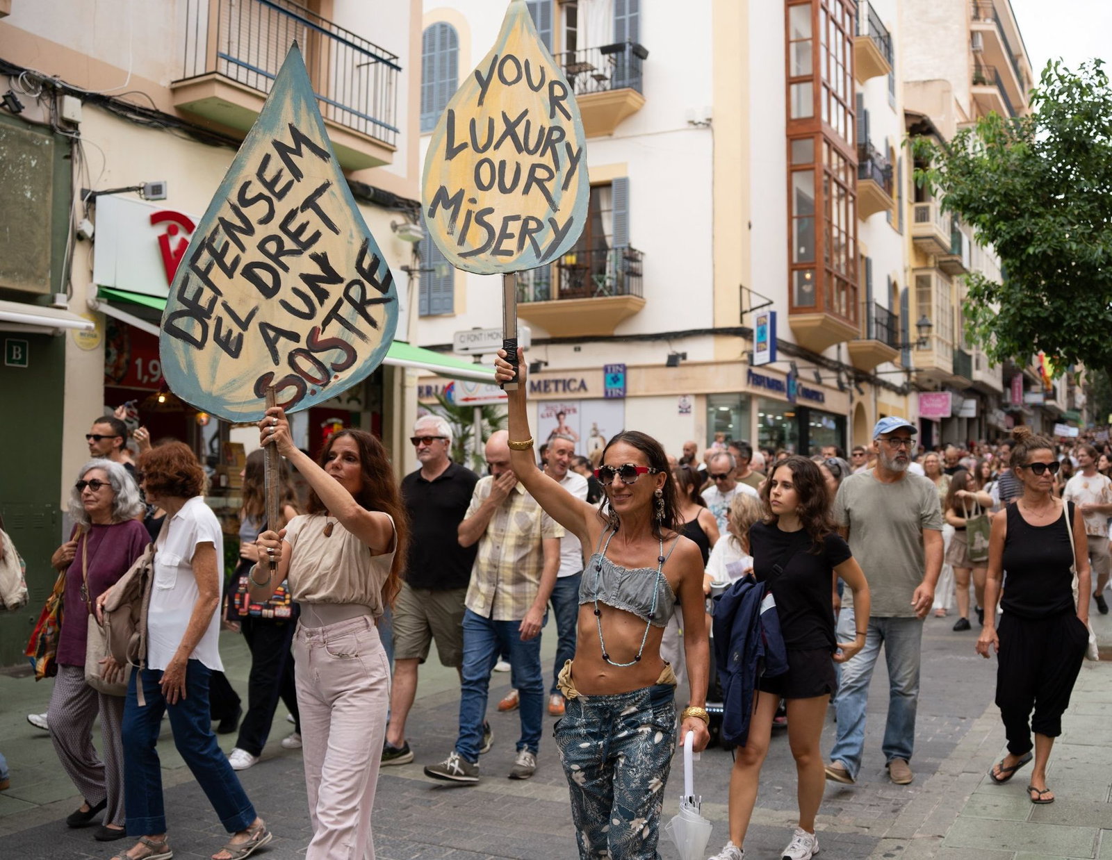 Auch auf Mallorca gibt es Demonstrationen gegen die Wohnungsnot.