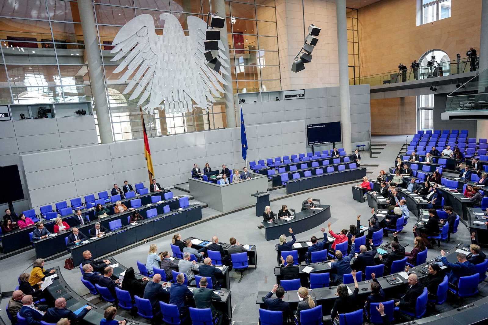 Abstimmung im Bundestag.