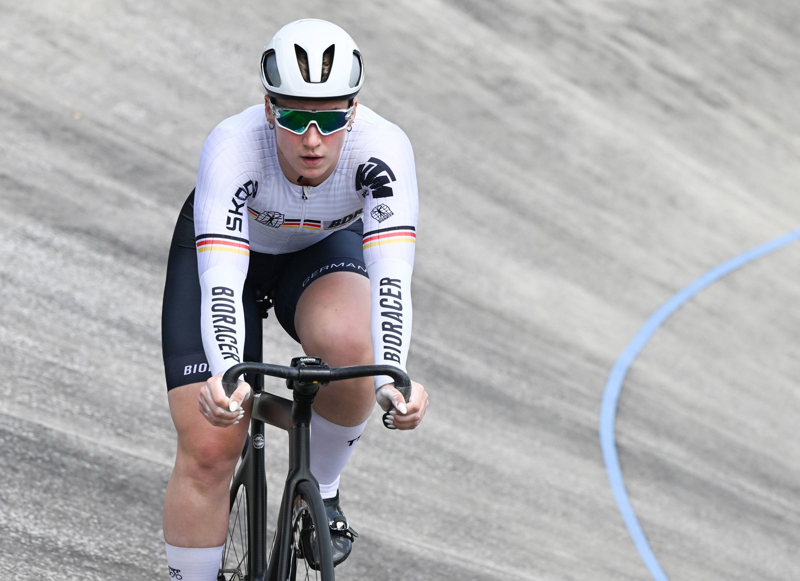 Pauline Grabosch hat bei der Bahnrad-WM in Shanghai die Goldmedaille im 1.000-Meter-Zeitfahren gewonnen. (Archivbild)