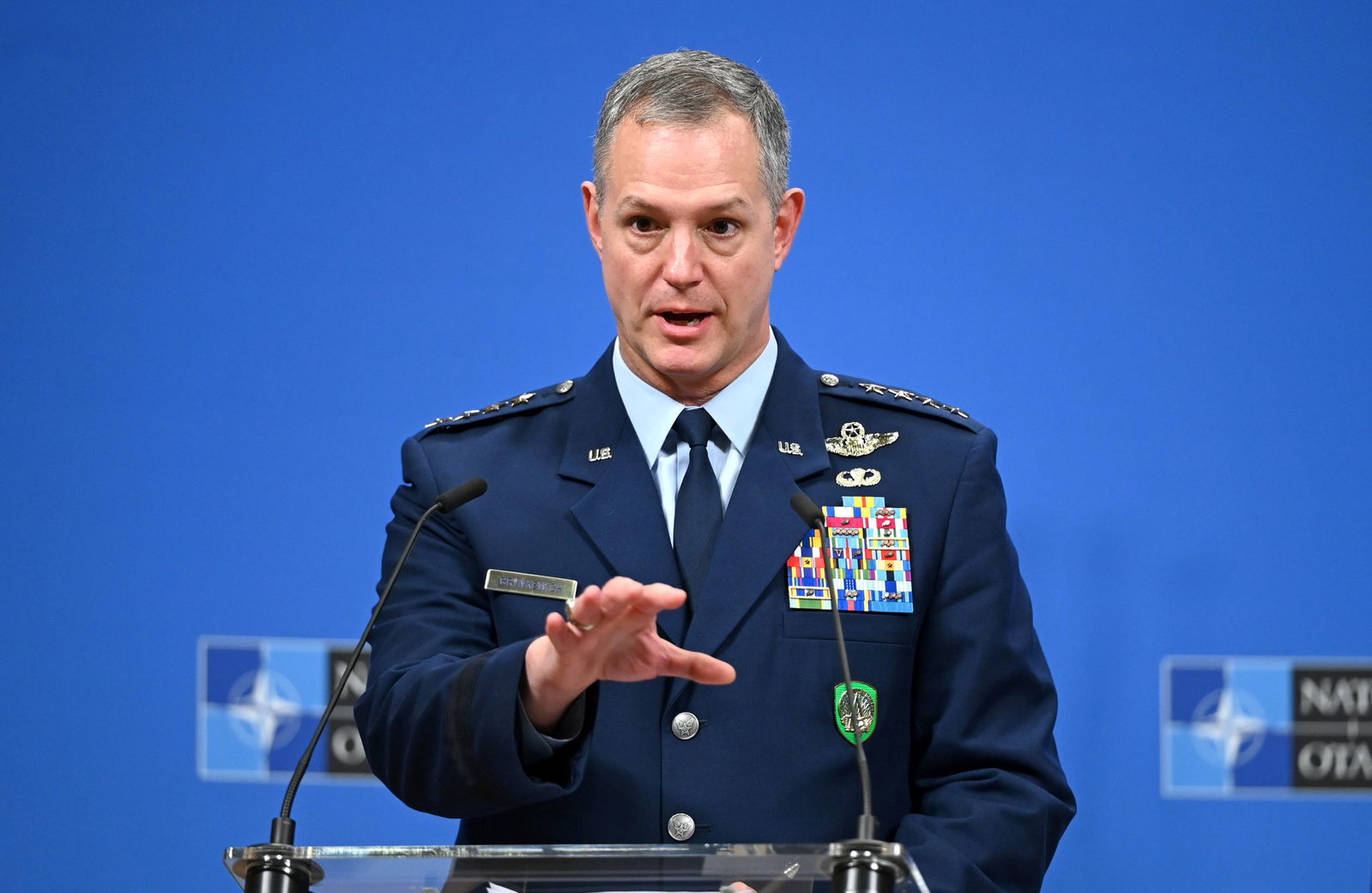 Der Oberbefehlshaber der Nato-Streitkräfte in Europa, Alexus Grynkewich, hat eine neue Sicherheitsstrategie des Bündnisses vorgestellt. 