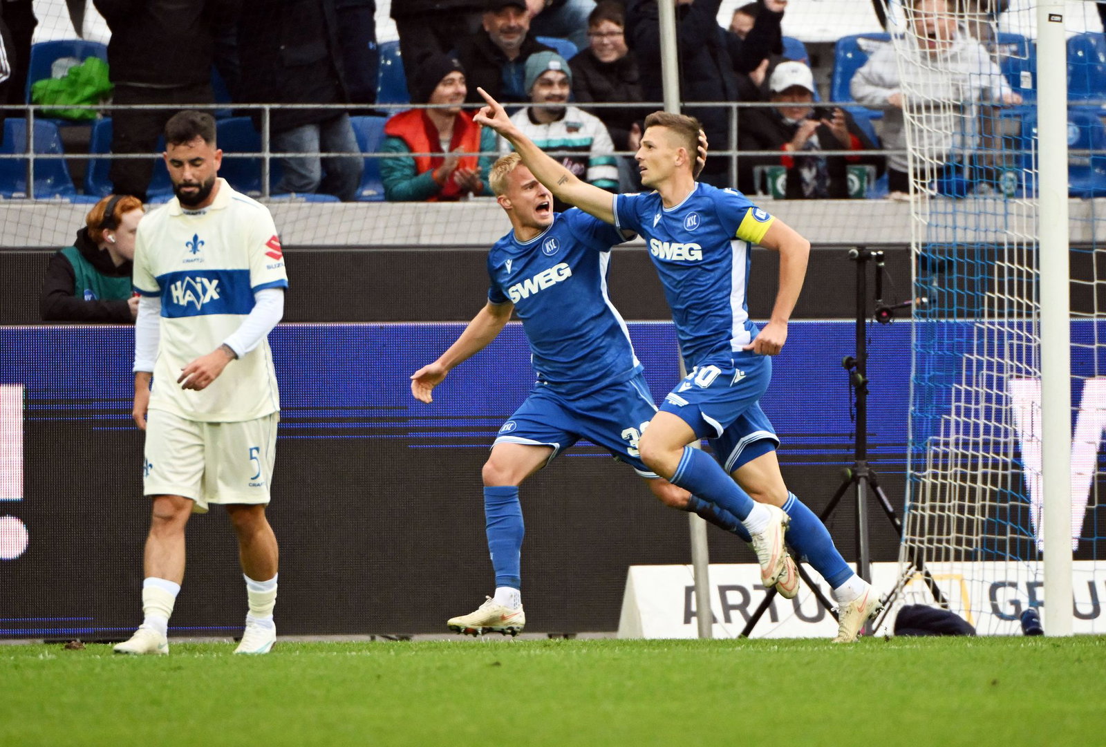 Erzielte das 2:0: KSC-Kapitän Marvin Wanitzek. 