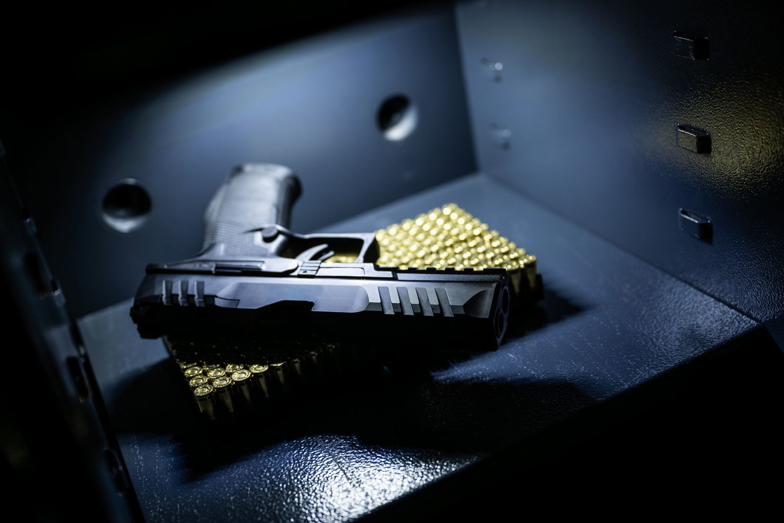 Schusswaffen und Munition müssen in Deutschland gesichert aufbewahrt werden. (Symbolbild)
