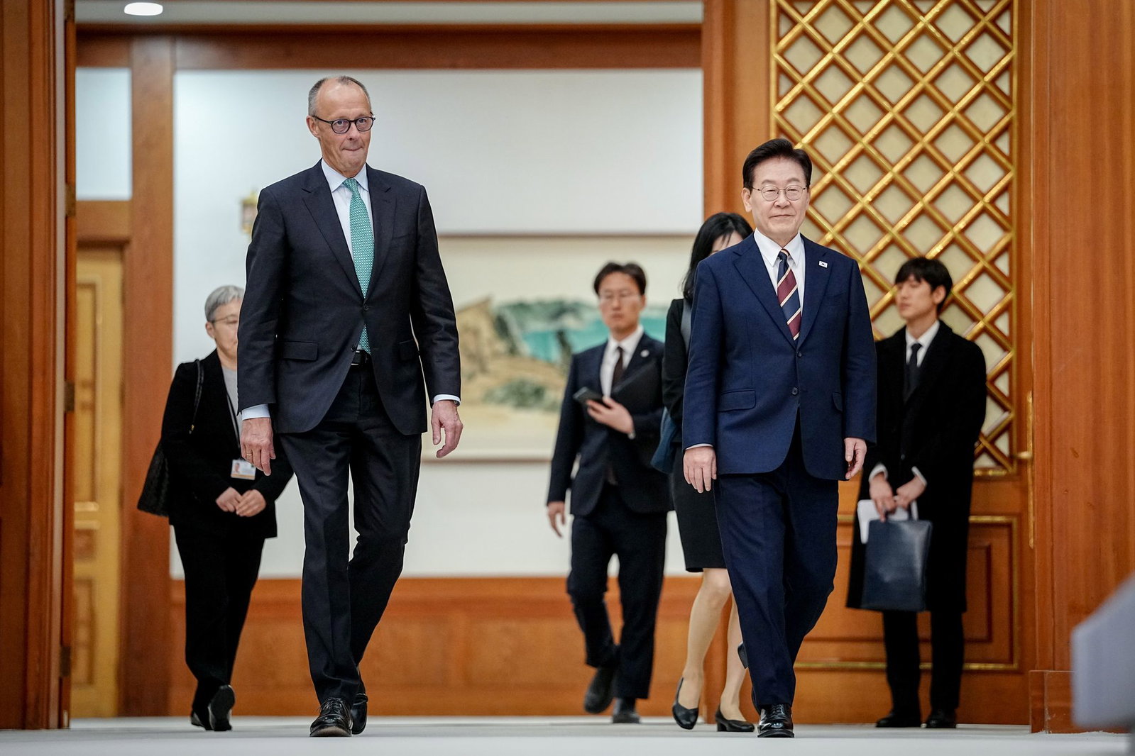 Südkorea ist die dritte Station der Asienreise des Kanzlers.