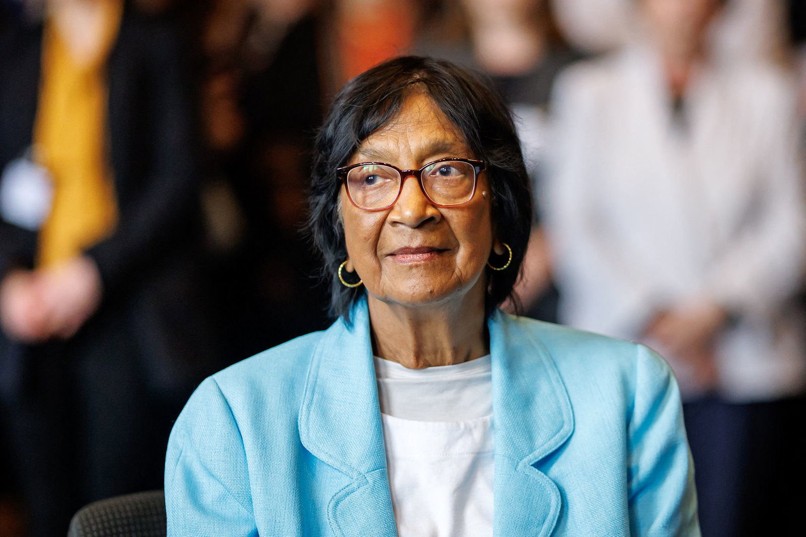 Friedensnobelpreisträgerin «Navi» Pillay erfuhr in Nürnberg von der Auszeichnung. 